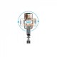 Monopod Tripod L15  |  Removable fill light stable selfie stick tripod (1110mm)