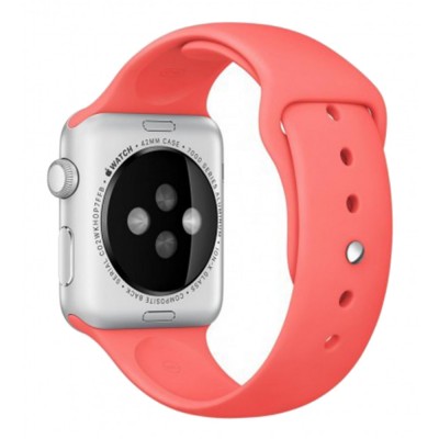 Ремінець Sport Band Apple Watch 38 mm 40 mm 41 mm — Pink (12)