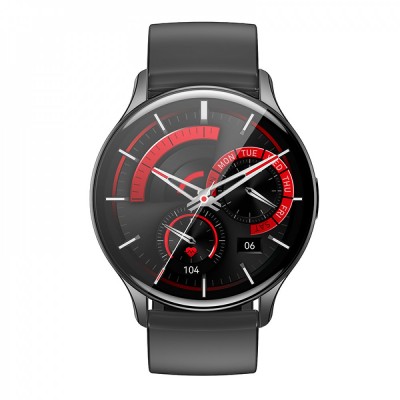 Smart Sports Watch (Call Version) Hoco Y15 AMOLED __ — Black