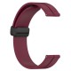 Ремінець Silicone Magic Lock Універсальний 20 mm — Red wine
