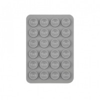 Тримач-присоска для телефону Double Side Silicone — Grey 5*8