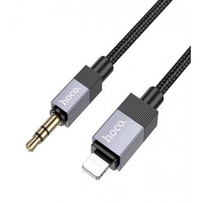Cable Aux to Lightning (1m) — Hoco UPA32A IP — Black