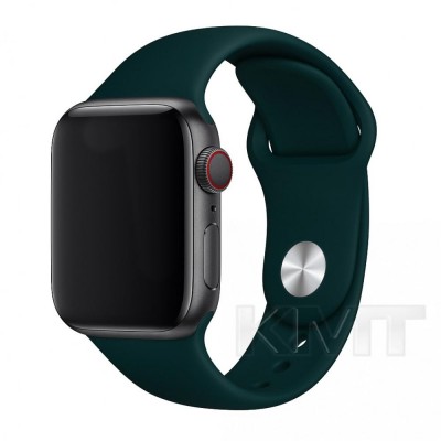 Ремінець Sport Band Apple Watch 38 mm 40 mm 41 mm — Dark Green (49)