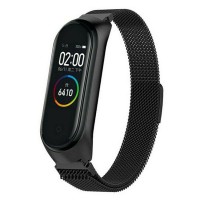 Ремінець Milanese Loop Xiaomi Mi Band 5 6 — Black