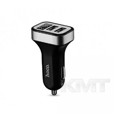 Car Charger | 3.1A | 2U | Digital Display — Hoco Z3 — Black
