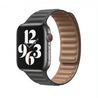 Ремінець Leather Link — Apple Watch 38 mm | 40 mm | 41 mm — Grey