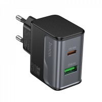 Home Charger | 30W | PD | QC3.0 — Hoco CS73A — Black