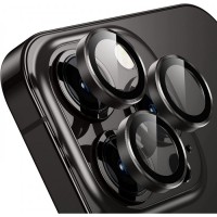 Camera Glass Steel iPhone 16/16 Plus — Black Camera Glass Steel iPhone 16/16 Plus — Black