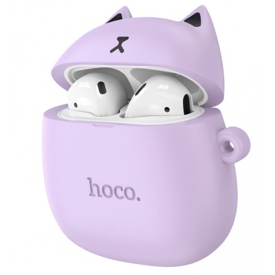Bluetooth гарнітура TWS — Hoco EW45 — Lilac cat