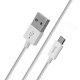 СЗУ и кабель Micro « Hoco - C62A Victoria »  — 2 USB —  2.1A — (EU) White