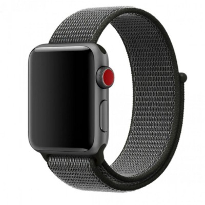 Ремінець Nylon Loop Apple Watch 42 mm 44 mm 45 mm 49 mm — Dark Gray