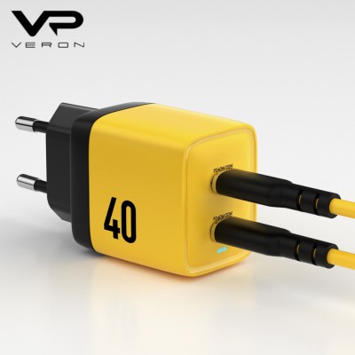 Home Charger | 40W | GaN | 2 PD — Veron TC-35