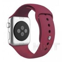 Ремінець Sport Band Apple Watch 42 mm 44 mm 45 mm 49 mm — Marsala (52)