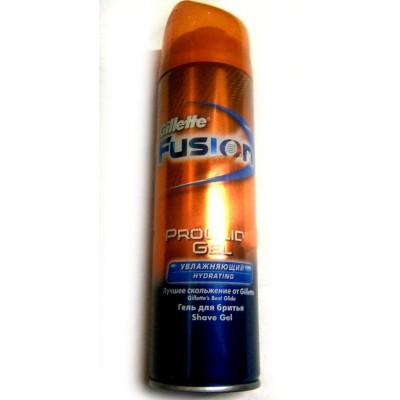 Гель для бритья мужской "Gillette fusion", увлажняющий, 200 мл