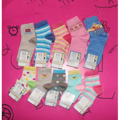 Носочки детские весна/осень цветные Размеры 12-20, Артикул: 1246