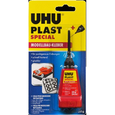 Клей для пластика UHU Plast Spezial с наконечником-иглой 34мл