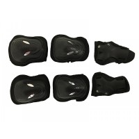 Детский комплект защиты (наколенники, налокотники, защита запястей ) Black