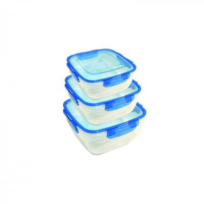 НАБОР ГЕРМЕТИЧНЫХ КВАДРАТНЫХ КОНТЕЙНЕРОВ С ЦВЕТНОЙ КРЫШКОЙ (3 ШТ: V 275, 500, 900 МЛ) НАБОР ГЕРМЕТИЧНЫХ КВАДРАТНЫХ КОНТЕЙНЕРОВ С ЦВЕТНОЙ КРЫШКОЙ (3 ШТ: V 275, 500, 900 МЛ)