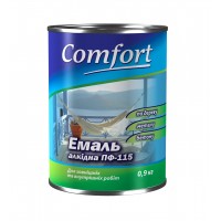Алкидная эмаль краска Comfort (PolyColor) ПФ 115 зеленая 0,9 кг