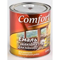 Алкидная эмаль краска для пола Comfort ПФ 266 красно-коричневая 2,8 кг