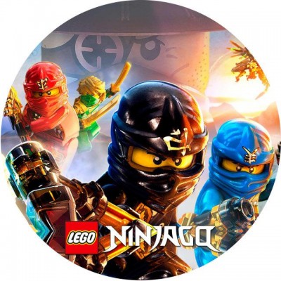 Бумажные тарелки диам.18см Ниндзяго (уп. 10шт)