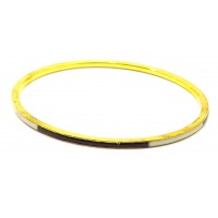 Браслет медный с бело-черными костяными вставками  (d-7 см, ширина 4 мм)