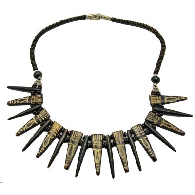 Ожерелье резное из кости (50 см) Ожерелье резное из кости код 18121