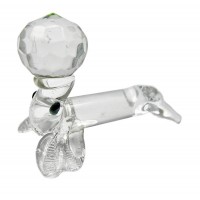 Морской котик с мячом хрустальный (6х4х4 см)