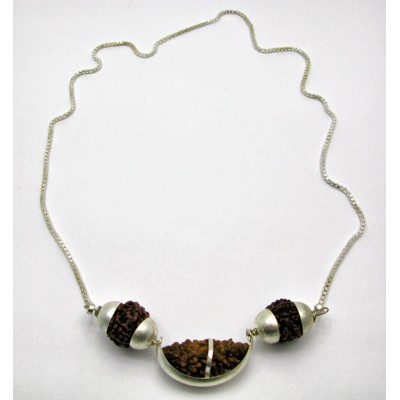 Кулон с цепочкой Рудракша