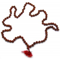 Четки из рудракши (50 см)(108 бусин)(бусина d-0,6 см) Четки из рудракши (50 см)(108 бусин)(бусина d-0,6 см)