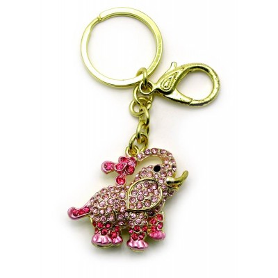 Брелок со стразами "Слон" Золото (SS-10227) код 18619