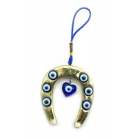 Амулет от сглаза с золотой подковой (7,5х8,5х1 см)