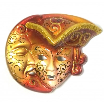 Маска керамическая Венецианская ночь  (10 см)(6 шт/уп)