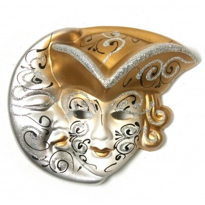 Маска керамическая Венецианская ночь  (10 см)(6 шт/уп)