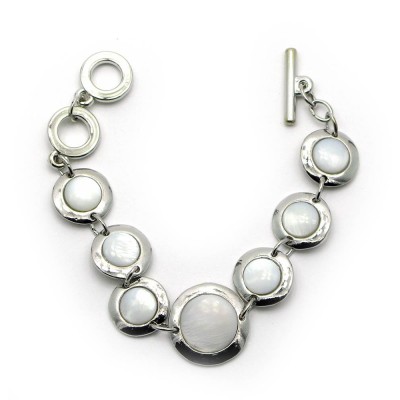 Браслет с перламутром (19 см) E Браслет с перламутром (19 см) E