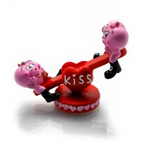 Фигурка Сердечки на качели (4 шт/уп)(8,5х11х4,5 см)