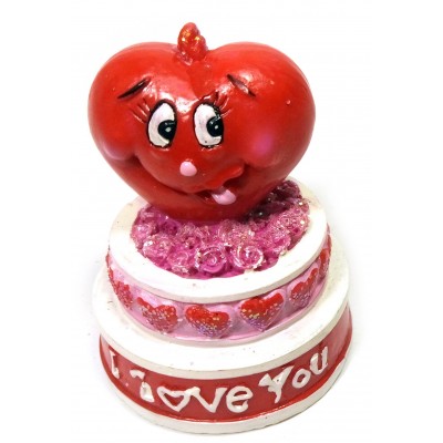Фигурка Сердечко на торте(5х4х4 см)B