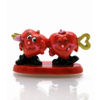 Фигурка 2 Сердечка со стрелой (2 шт/уп)(4,5х8,5х3 см)