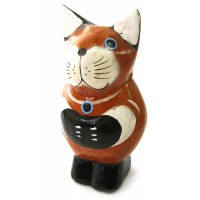 Статуэтка деревянная Кот (10 см) (Индонезия) Статуэтка деревянная Кот (10 см) (Индонезия)