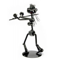 Техно-арт Флейтистка металл (18х13х8 см)