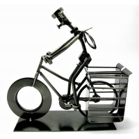 Техно-арт подставка под ручки Велосипедист металл (19х21х7,5 см)