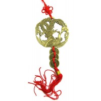 Подвеска с монетами Феникс (10/уп)(26х7см) Подвеска с монетами Феникс (10/уп)(26х7см)