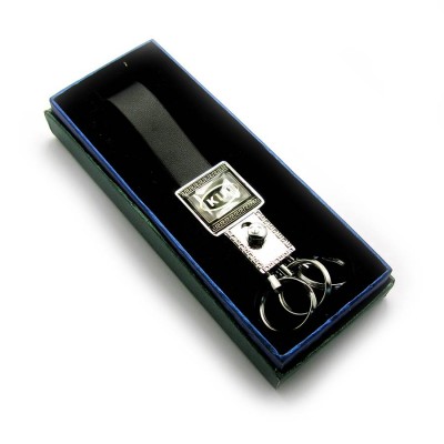 Брелок-авто с кожаным ремешком KIA хром (18566 C) Брелок-авто с кожаным ремешком KIA хром (18566 C)