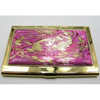 Визитница Узор золото (9,5х6,5х0,5 см)19306 H