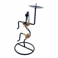 Подсвечник Африканская Грация металл  (18 см)