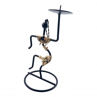 Подсвечник Африканская Грация металл  (18 см)