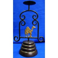 Подсвечник Индия  металл, дерево