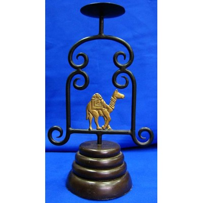 Подсвечник Индия  металл, дерево