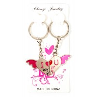 Брелоки для влюбленных (D) Сердце с крылышками