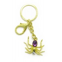 Брелок со стразами Паук (12/уп)